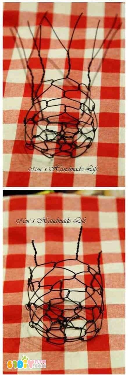 Handmade wire basket