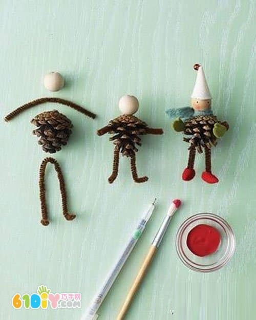 Handmade Pinecone Art
