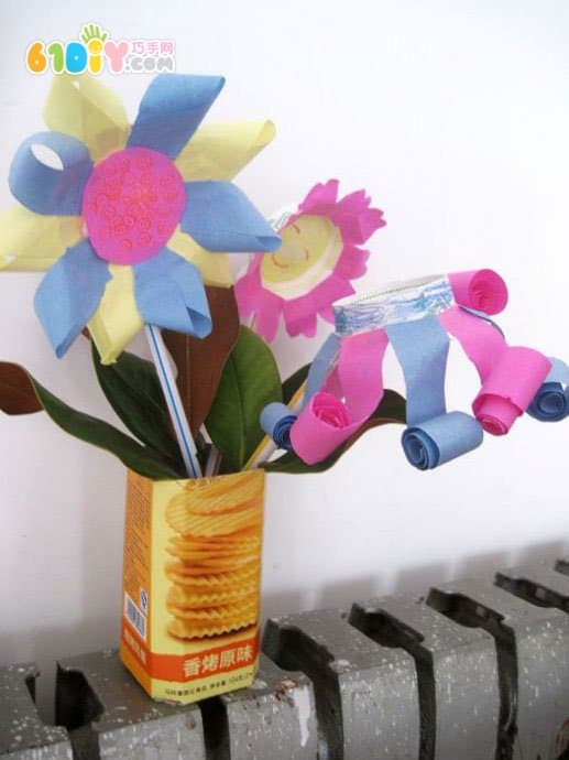 Paper Cup Making Teacher's Day Handmade Flowers