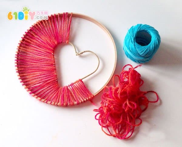 Chinese Valentine's Day Love Heart Ornament DIY Production