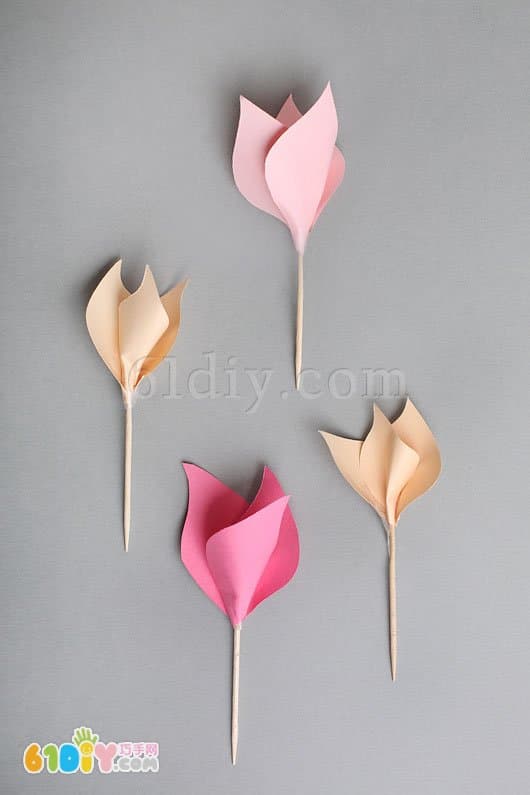 Romantic Valentine's Day making toothpick roses