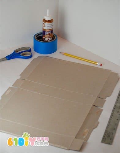 Handmade Small House from Cardboard