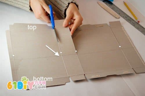 Handmade Small House from Cardboard
