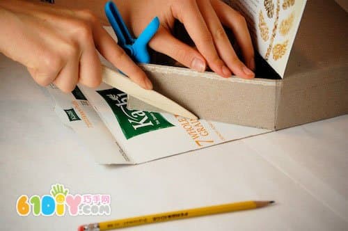 Handmade Small House from Cardboard