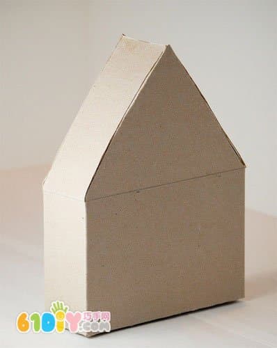 Handmade Small House from Cardboard