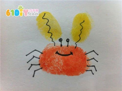 Creative Animal Fingerprint - Crab