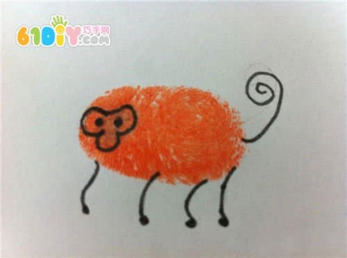 Creative Animal Fingerprint - Monkey