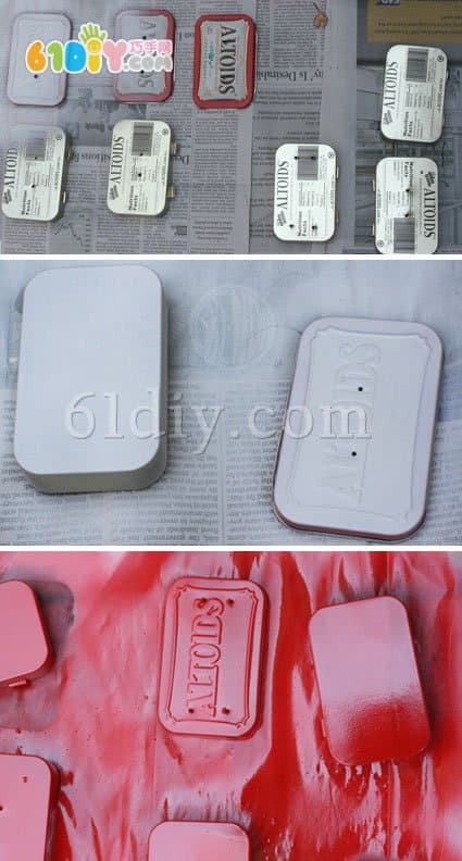 Chewing Gum Iron Box DIY Mini Storage Box
