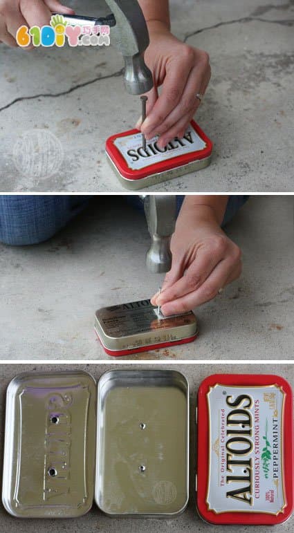 Chewing Gum Iron Box DIY Mini Storage Box