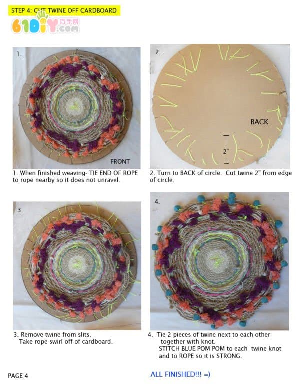 Handmade Flower-Like Mats