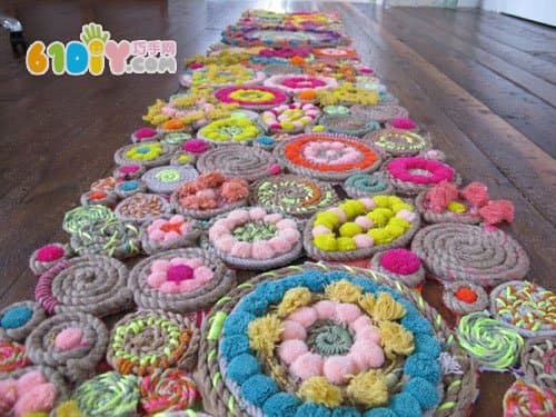 Handmade Flower-Like Mats
