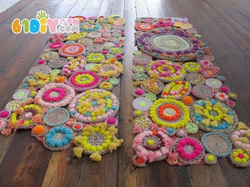 Handmade Flower-Like Mats