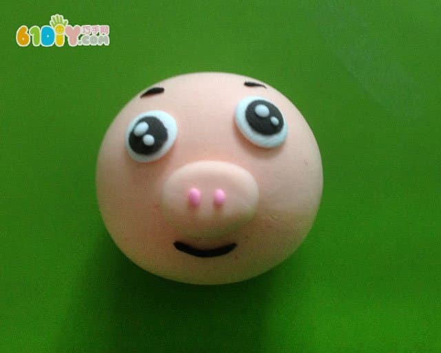 Ultralight clay handmade pig man