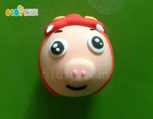 Ultralight clay handmade pig man