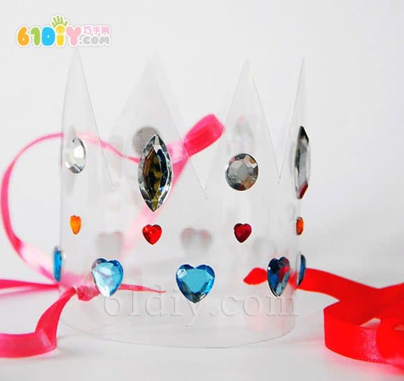 Beverage bottle handmade crystal crown