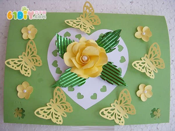 Teacher's Day Love Rose Card Manual