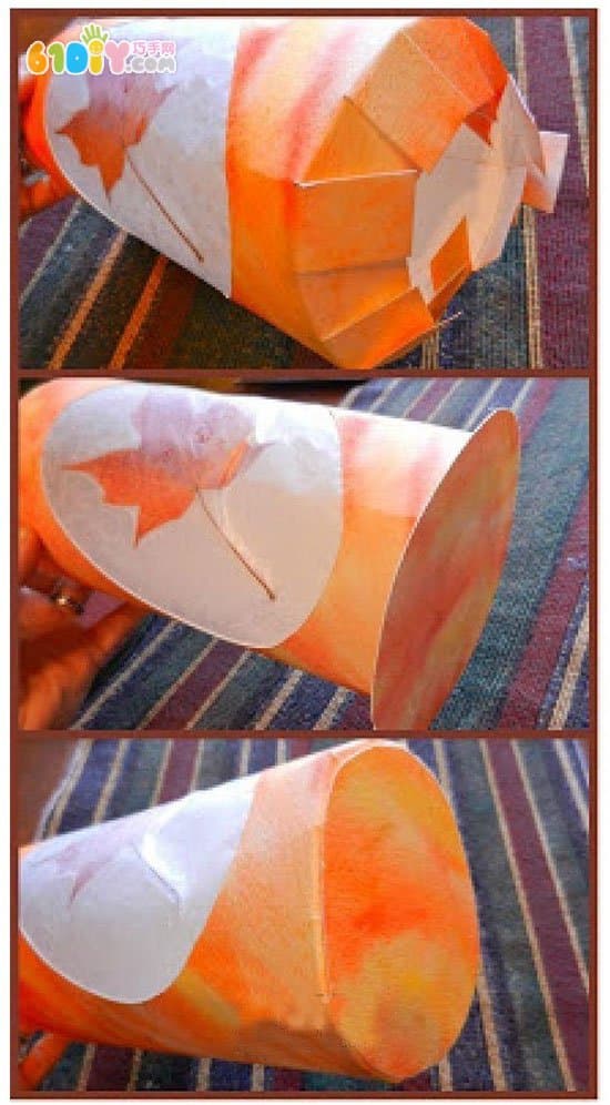 Handmade leaf lantern