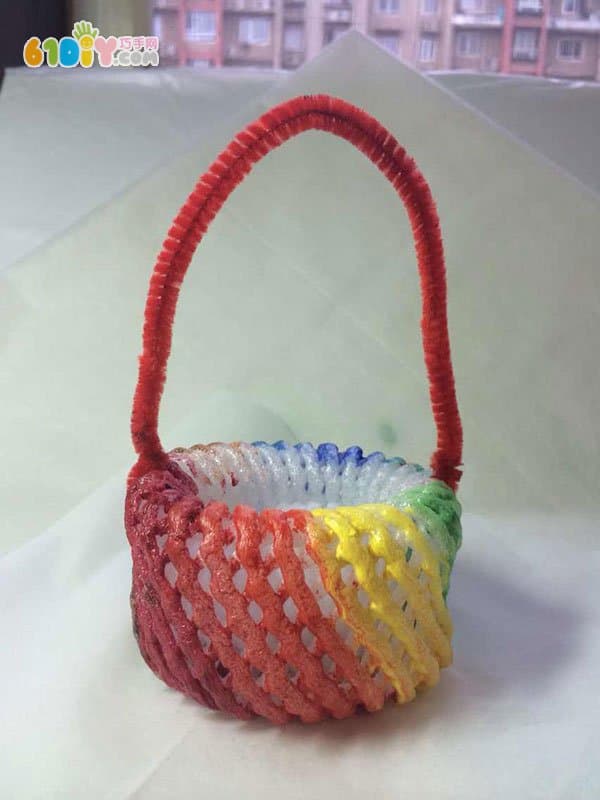Fruit foam net making small basket