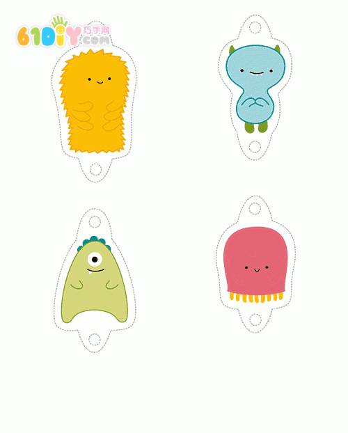 DIY making cute little monster pen holder