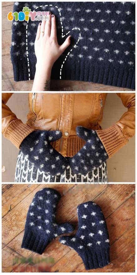 Repurpose Old Sweaters into DIY Gloves