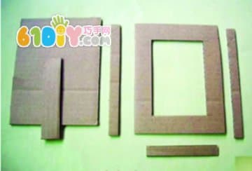 Pistachio Shell Cardboard Photo Frame DIY