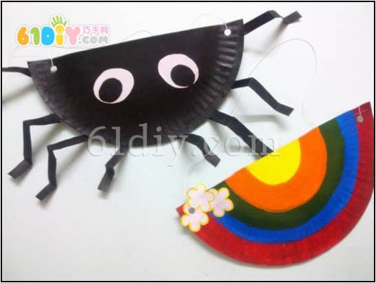 Halloween: Paper Tray Handmade Spider Basket