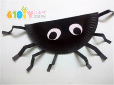 Halloween: Paper Tray Handmade Spider Basket