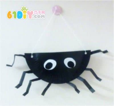 Halloween: Paper Tray Handmade Spider Basket