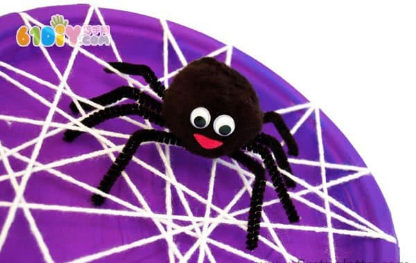 Kindergarten Halloween Handmade Paper Spider Web