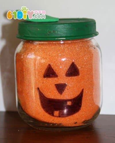 Colored Sand DIY Jack Pumpkin
