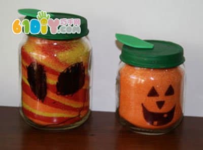 Colored Sand DIY Jack Pumpkin