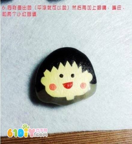 Stone pellets doodle handmade