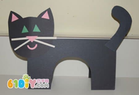 Children's Handmade Cute Three-Dimensional Black Cat