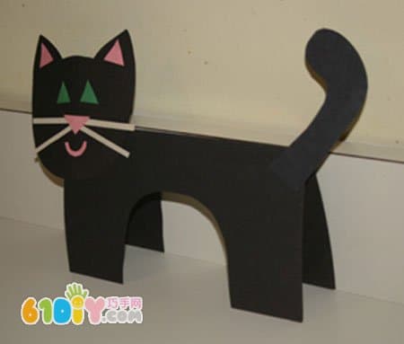Children's Handmade Cute Three-Dimensional Black Cat