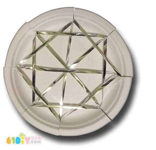 Children's DIY paper tray spider web