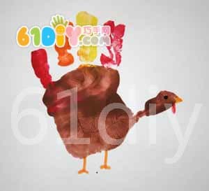 Hand print turkey