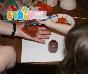 Hand print turkey
