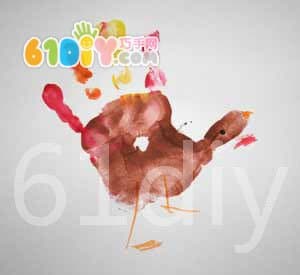 Hand print turkey