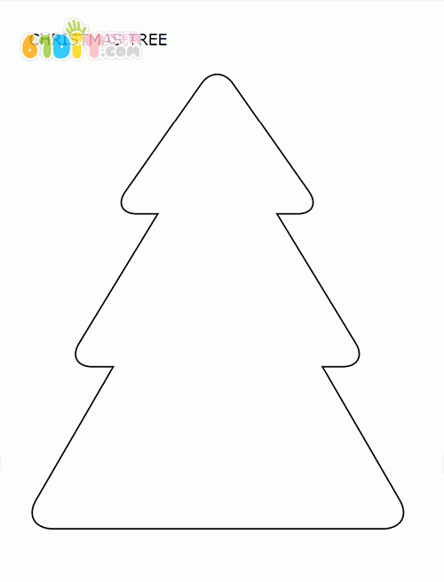 Christmas tree template 2