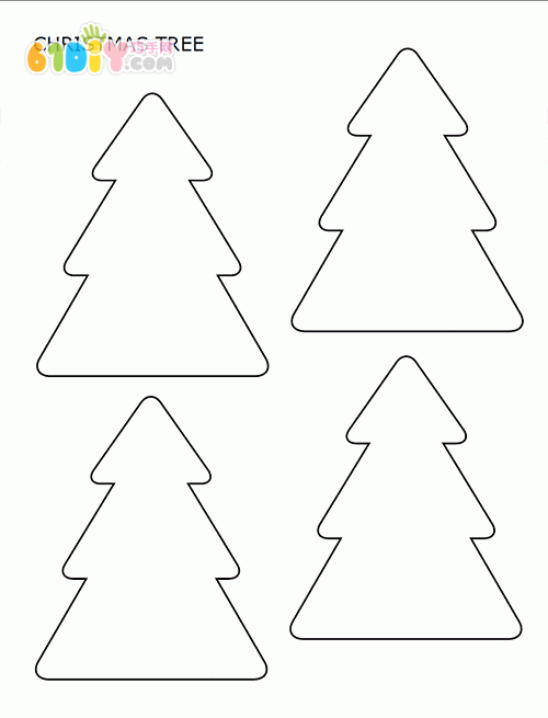 Christmas tree template