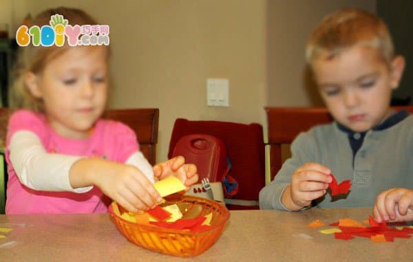 Autumn Handwork: Origami Leaf Window Ornaments