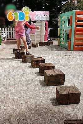 Wood block DIY making colorful stool toys