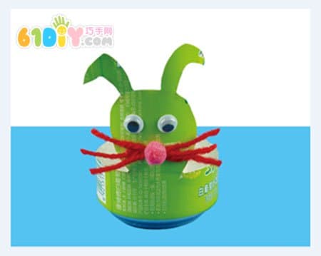 Cans handmade tumbler bunny toy