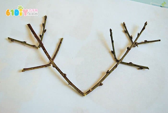 Christmas Handmade - Twig DIY Making Christmas Reindeer