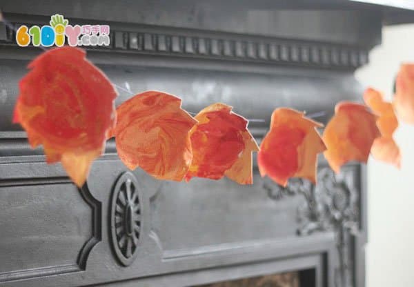 Waste making autumn leaves