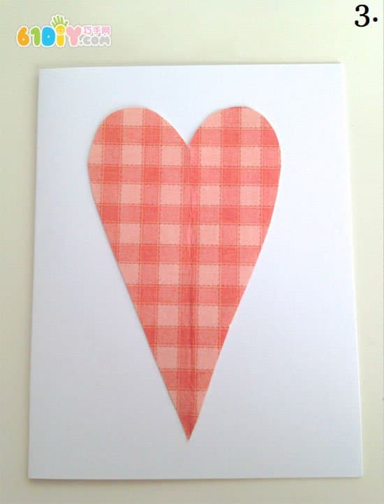 Three-dimensional love greeting card manual DIY