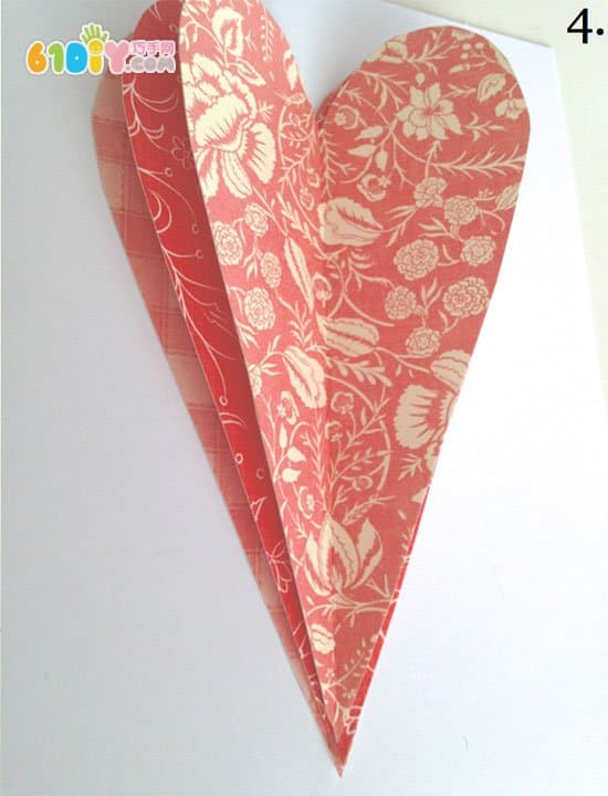 Three-dimensional love greeting card manual DIY