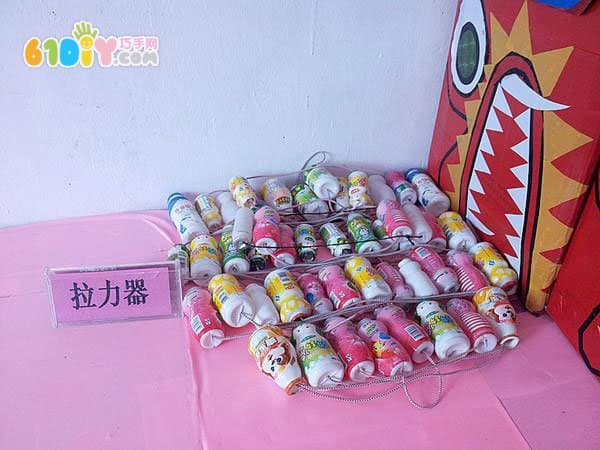 Waste utilization homemade kindergarten outdoor activity equipment