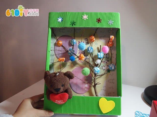 Waste Carton Handmade Wishing Tree