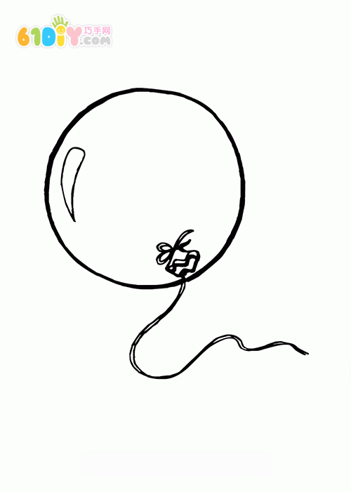 New Year's Hand, Balloon, Coloring Chart